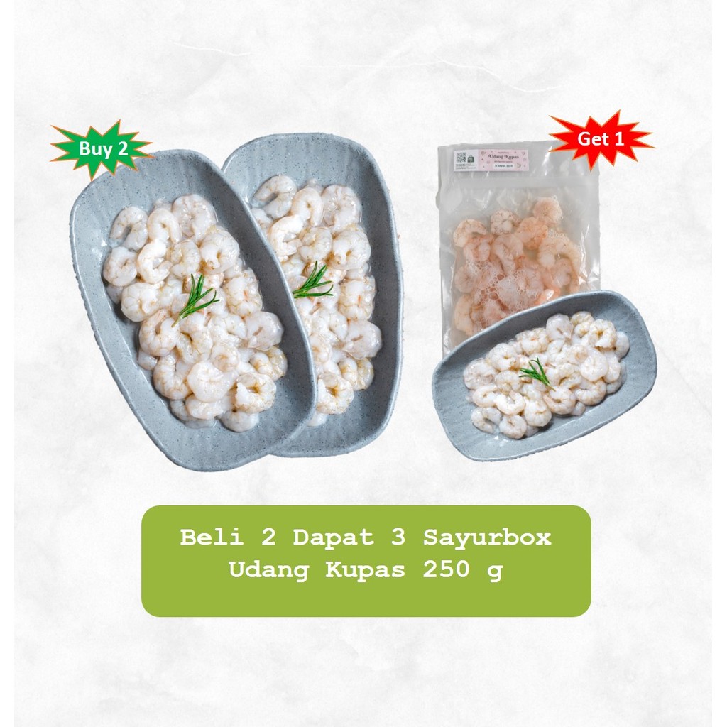 

Bundle - 2 x Udang Kupas 500 gram Sayurbox
