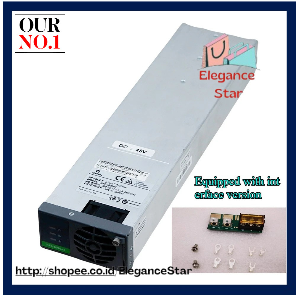 Emerson R48-3000e3 Communication Switching Power Supply Module 48V Induction Heater Power Supply Dis