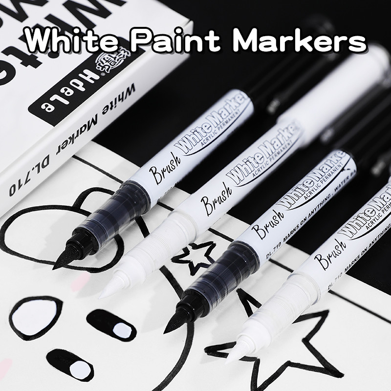 

Large Capacity Permanent Black/White Acrylic Paint Pen for Art Supplies, Fabric Paint, Markers for DIY Art