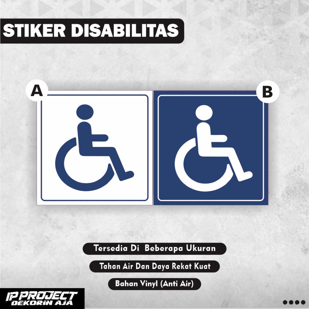 

Stiker Logo Disabilitas / Stiker Disabilitas / Stiker orang berkebutuhan khusus