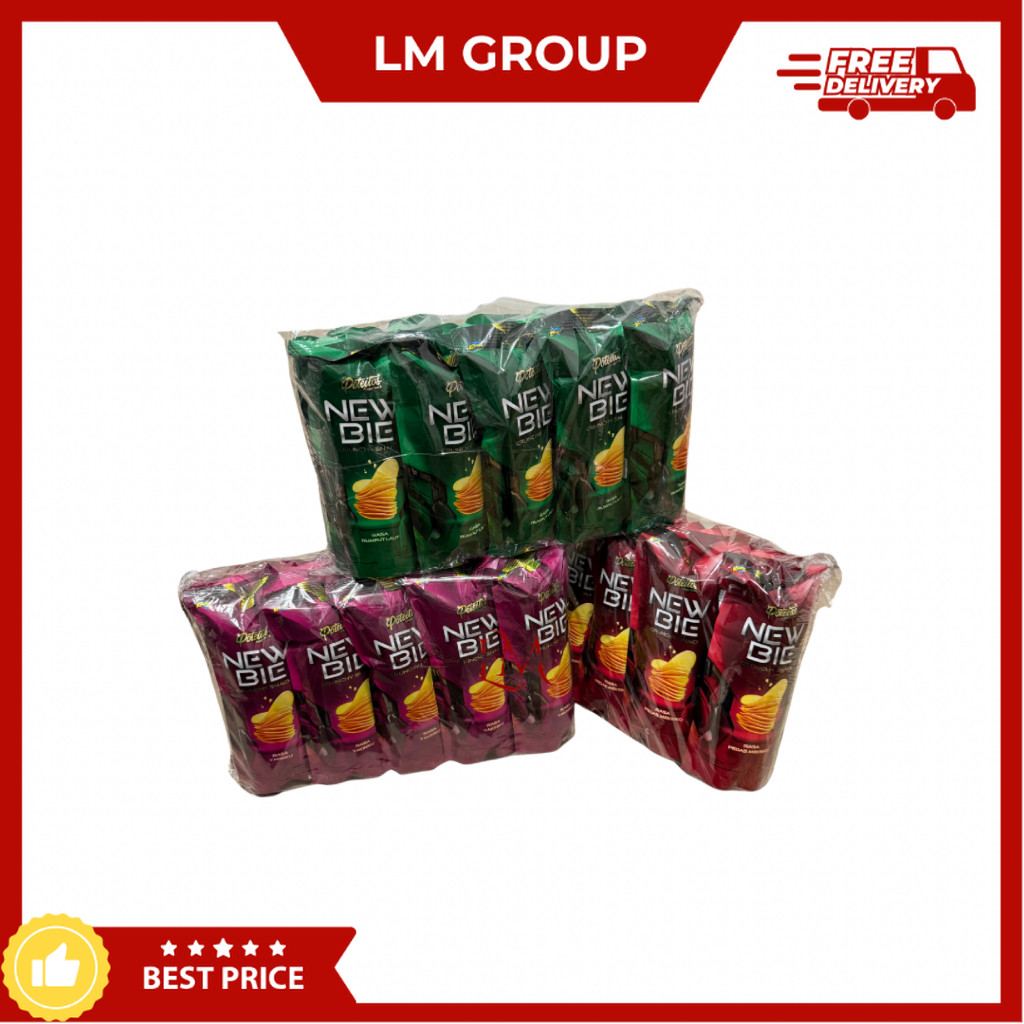 

Newbie Poteitos Crunchy Snack Keripik Rasa Yakiniku/Rumput Laut/Pedas 1 Pack isi 10 pcs x 22gram