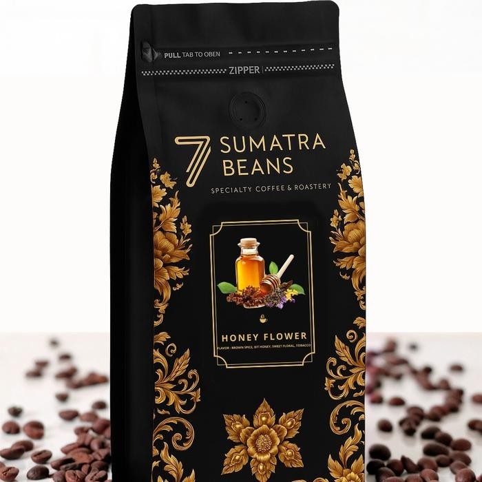 

Seven Sumatra Beans Honey Flower Specialty Coffee 100% Arabica 200gr