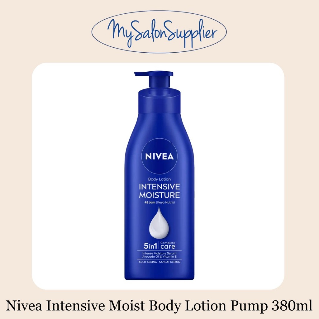 Nivea Intensive Moisture Body Lotion Deep Moisture Essence Pump 380ml
