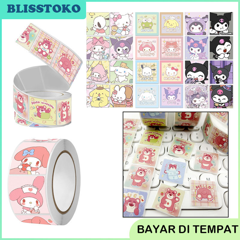 

Label Sticker Memo Roll Sanrio Panjang/Cartoon Washi Tape Masking Tape DIY Scrapbook