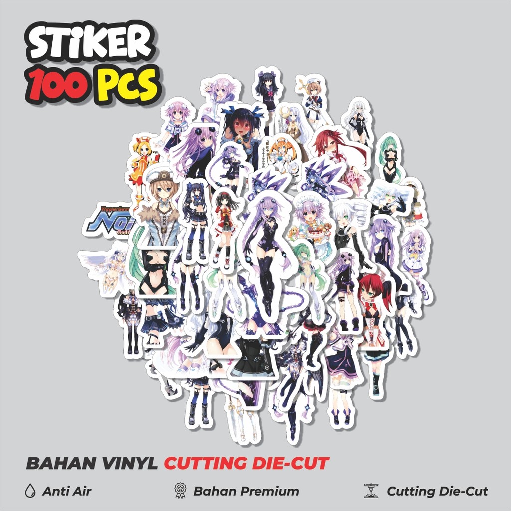 

Terbaru! 50 pcs Stiker Game Series Neptunia Universe Karakter Mix 1 Dekorasi Lucu Kreatif untuk Notebook, Skateboard, HP