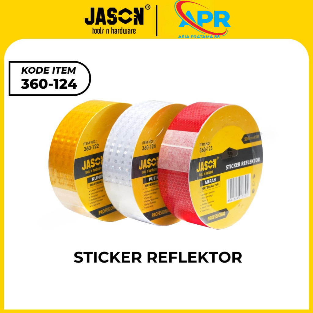 

JASON STIKER REFLEKTOR 45M | STIKER PEMANTUL CAHAYA | STIKER NYALA