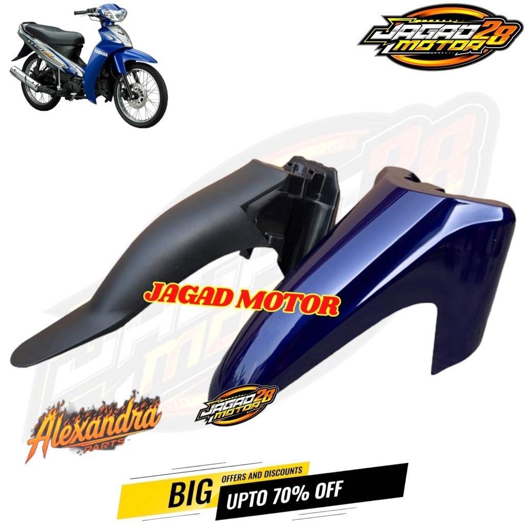 Spakbor Depan Belakang Vega R New Biru / Sepakbor Depan Belakang Vega R New Biru / Slebor Depan Bela