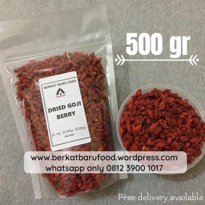 

Promo Dried Gojiberry / Dry Goji Berry / Gojiberry Kering / Buah Goji 500 gr
