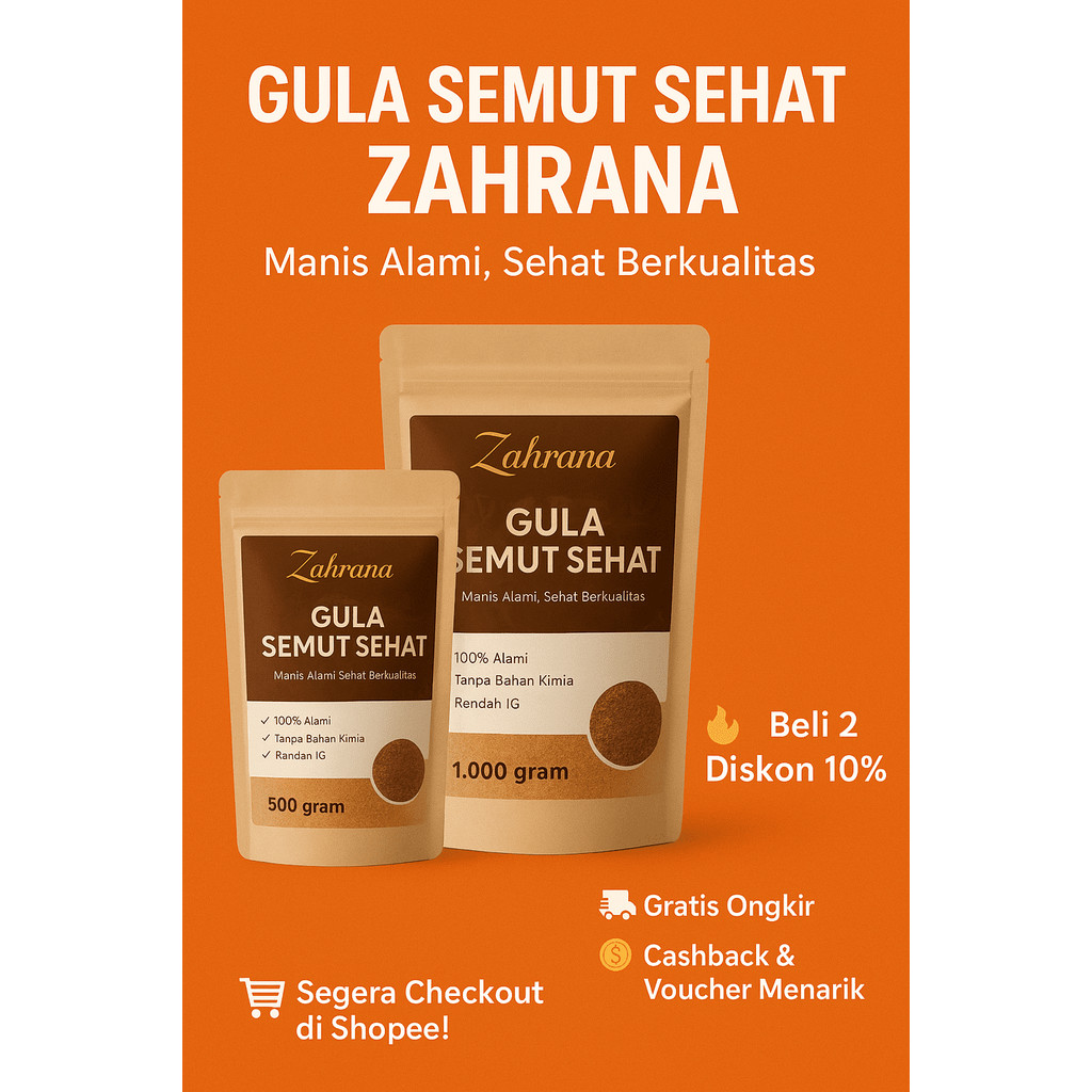 

GULA AREN SEMUT 100% Asli 1Kg/1000 Grm