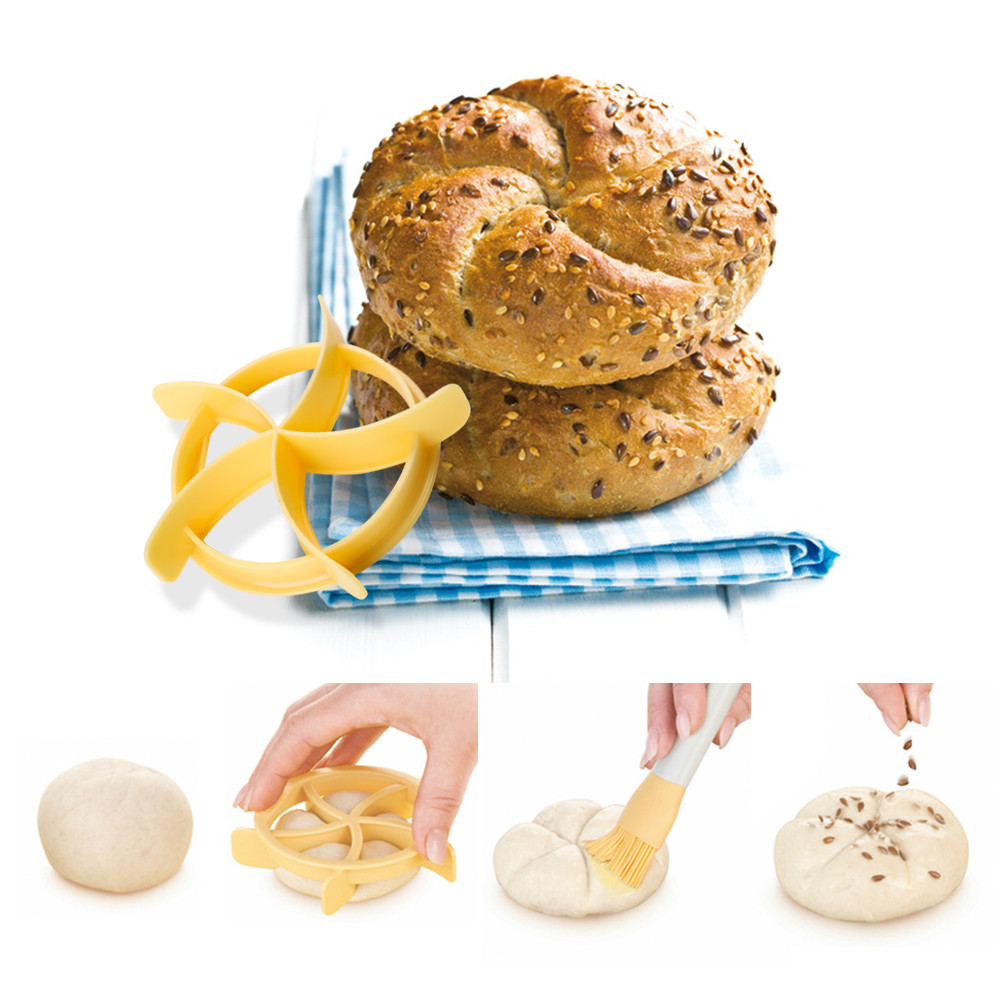 

Plastic Baking Mold Homemade Pastry Cutter Dough Cookie Press Bread Rolls Stamp Bakeware Dessert Tools Cookies Mould