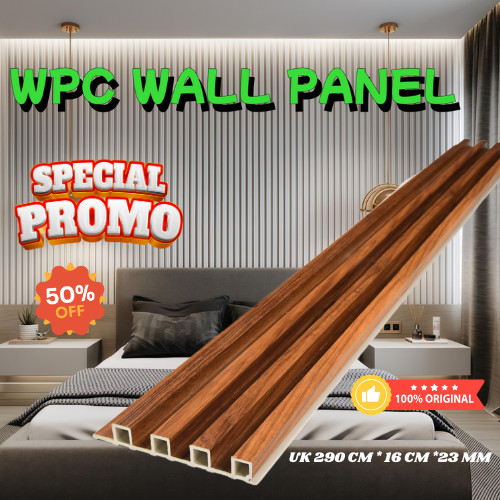 3M/2.9M/WOOD PANEL WPC KISI KISI KAYU WALL PANEL PVC MOTIF KAYU WALLPANEL PVC 3D/ WPC WALL PANEL/WPC