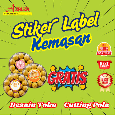 

Cetak Stiker Custom Logo Bulat Jualan Label Makanan Olshop Chromo Print Sticker Free Design