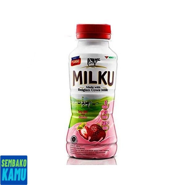

Milku Uht Stroberi 200 ml - Susu