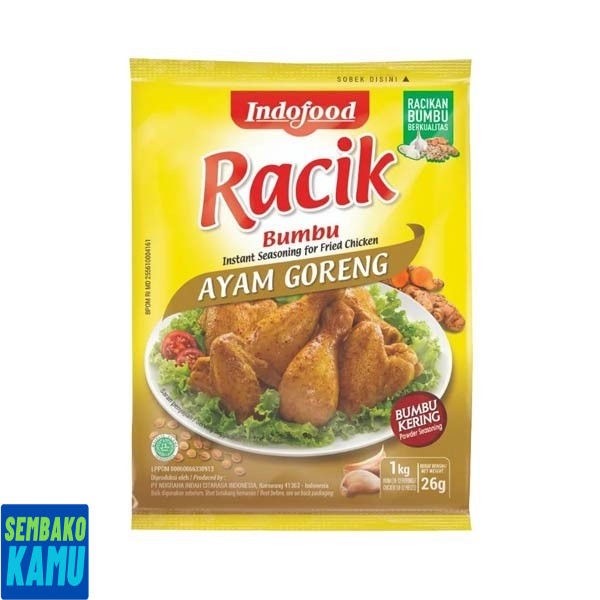 

Indofood Bumbu Racik Ayam Goreng 26 gr