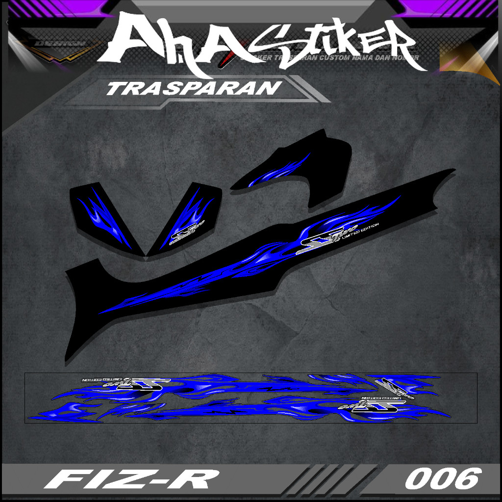 Stripping api f1zr body sirip 125 Z virall Ag style original design STRIPING STIKER VARIASI YAMAHA S