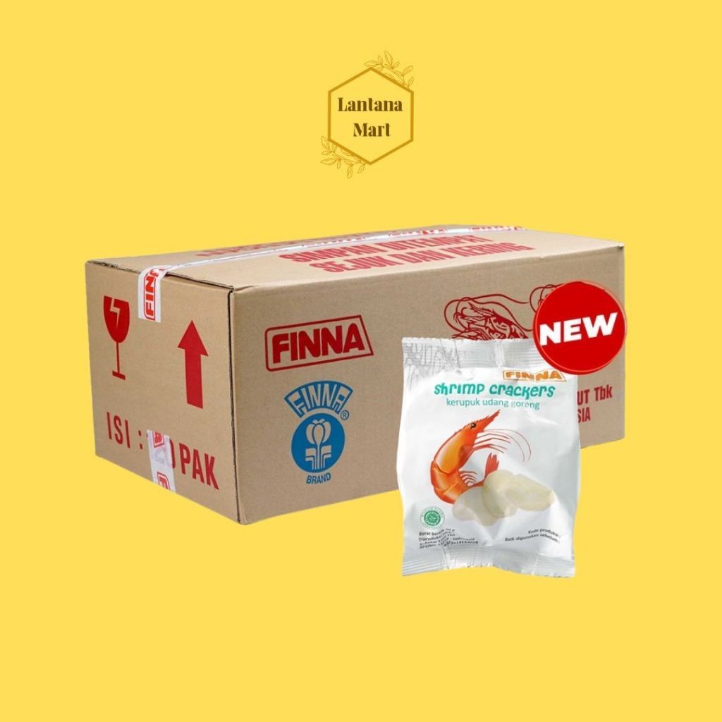 

New Kerupuk Udang FINNA sachet Shrimp Cracker per dusPremium
