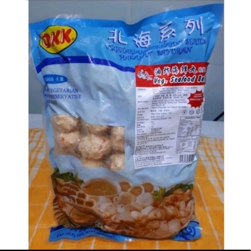 

OKK Seafood Ball Bakso Udang Vegan / baso seafood vegetarian