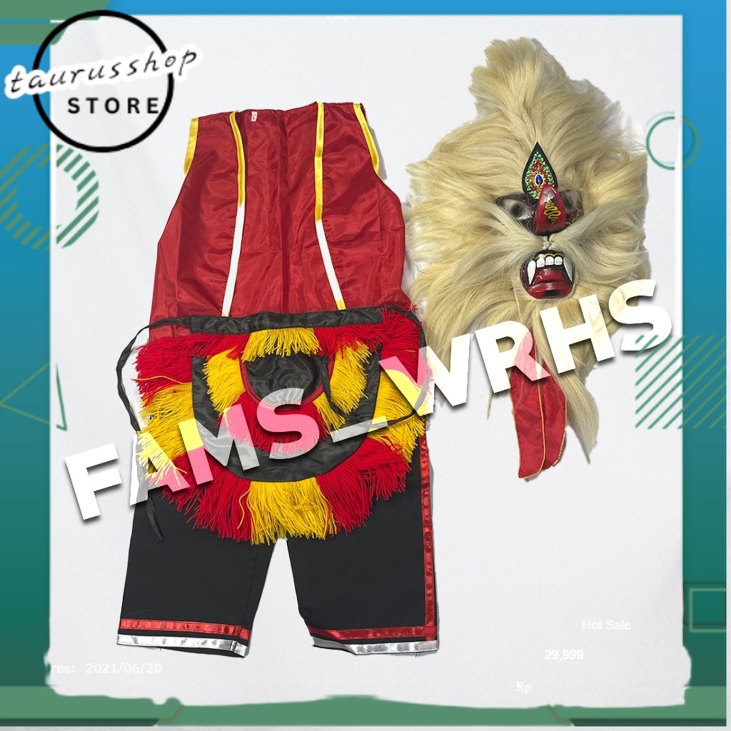 TSS Baju Setelan Ganongan Anak Dewasa Celana Rompi Ganongan dan Jaranan