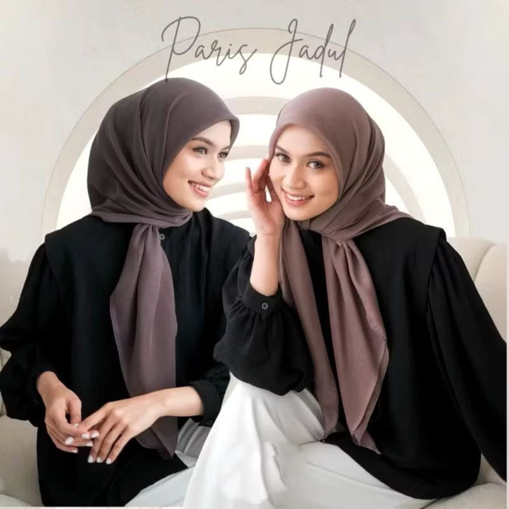 VARISHA 1# Kerudung Segiempat Hijab Paris Polos VARISHA