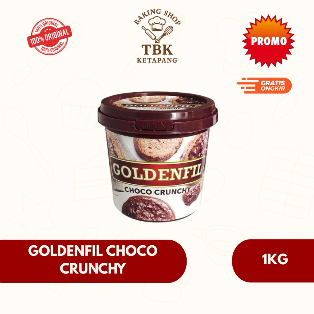 

Goldenfil Choco Crunchy / Selai Cokelat Crunchy 1KG