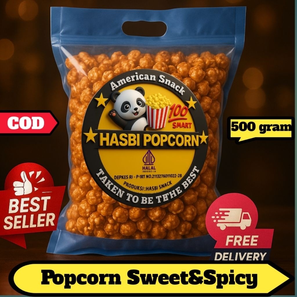 

Emama.store [Gratis Snack] Hasbi Popcorn 500g Rasa Beragam | Camilan Renyah Halal | Snack Wajib di Rumah!