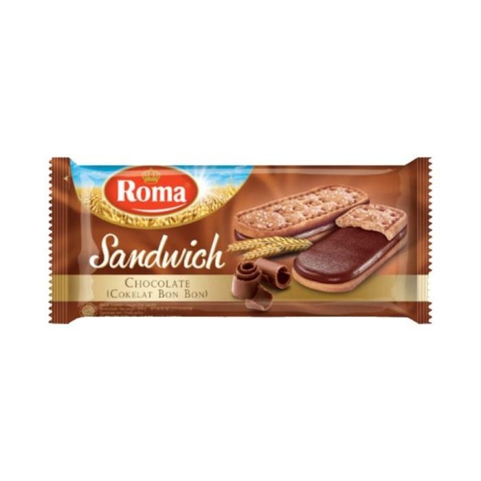 

Roma Sandwichi Biscuit Isi Krim Rasa Coklat / Kacang 189gr