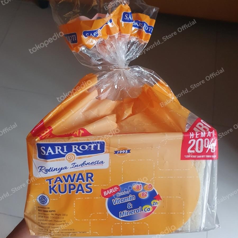 

Sari Roti Tawar Kupas Jumbo Roti Isi 15