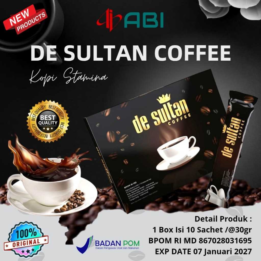 

DE SULTAN COFFEE 1 BOX ISI 10 SACHET ORIGINAL KOPI KESEHATAN