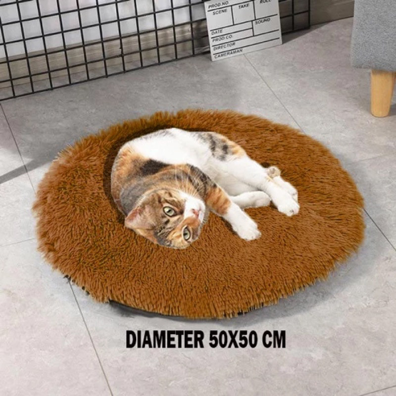 Kasur Kucing Bulat Jumbo Bahan Rasfur Halus