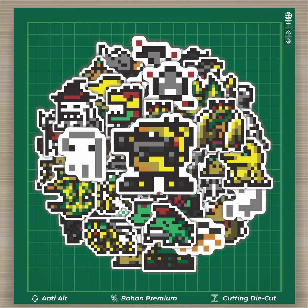 

HOT 50 PCS STIKER Stiker Pixel Digimon V32 Stiker Fashion Cars Decal Dingin Kartu Album Custom Vinyl Anti Air- Sticker Aesthetic Buku Journal Koper Casing HP Tablet Laptop Helm Motor Botol Minum