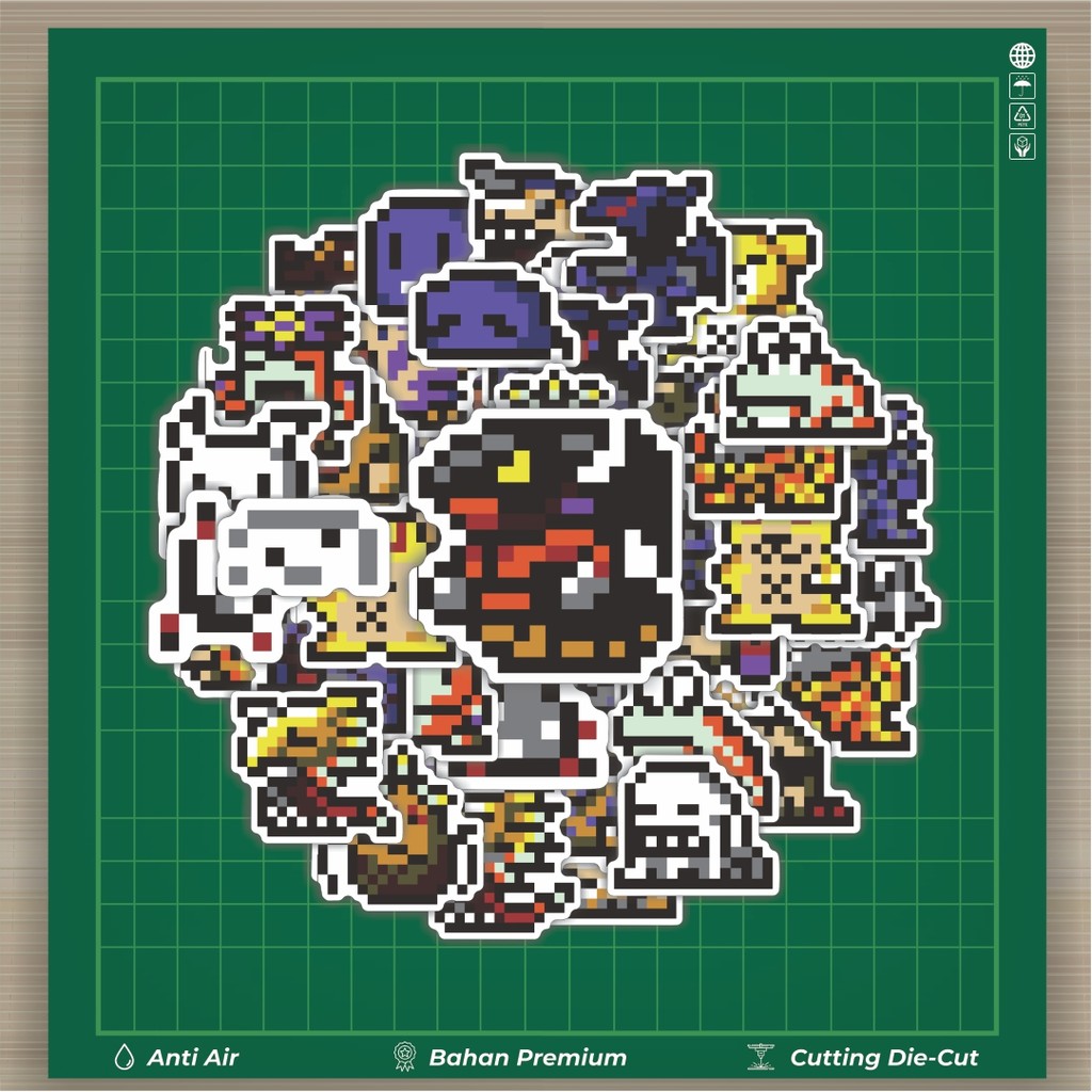 

HOT 50 PCS STIKER Stiker Pixel Digimon V52 Stiker Fashion Cars Decal Dingin Kartu Album Custom Vinyl Anti Air- Sticker Aesthetic Buku Journal Koper Casing HP Tablet Laptop Helm Motor Botol Minum