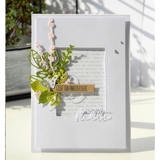 

New Design Craft Metal stencil Cutting Dies 3pcs rectangular wind decoration scrapbook die cuts Album Paper Card Craft Embossing