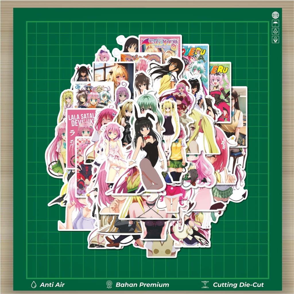 

HOT 50 PCS STIKER Stiker Anime To Love Ru Char Mix 2 Stiker Fashion Cars Decal Dingin Kartu Album Custom Vinyl Anti Air- Sticker Aesthetic Buku Journal Koper Casing HP Tablet Laptop Helm Motor Botol Minum