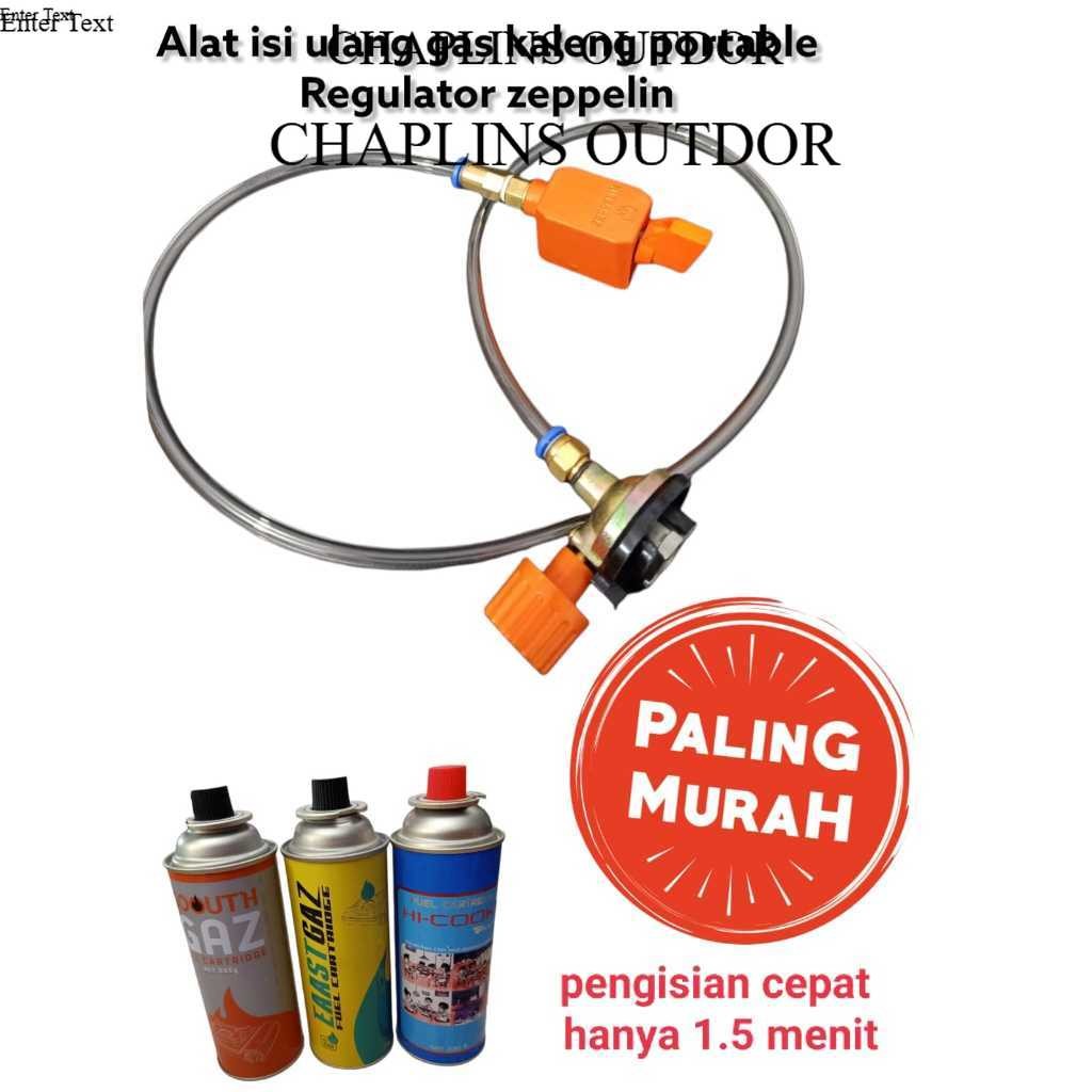 Alat Refill Gas Kaleng portable si Ulang LPG / alat isi ulang gas regulator zeppelin