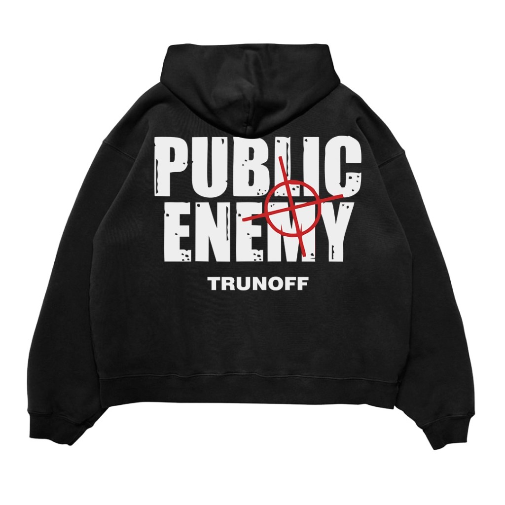 TrunOff - Sweater Hoodie Boxy Basic Public Enemy