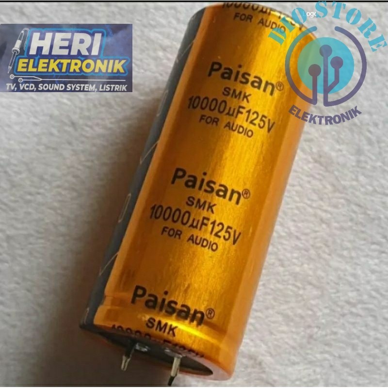 Elco PAISAN / Elko kapasitor 10000uf 125v Kualitas Original