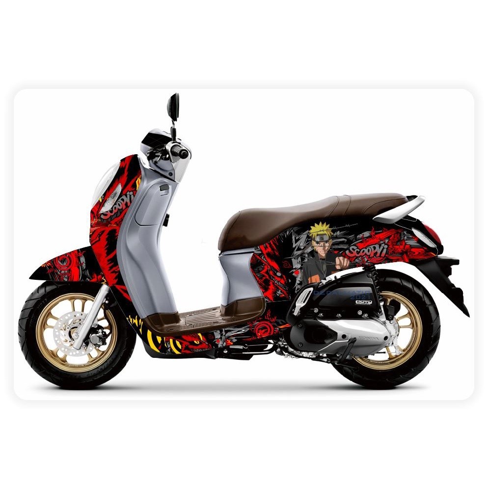 [Decal Anime] Sticker Full Body Decal Scoopy 2012 2015 2017 2018 2020 2021 Naruto Kiyubi