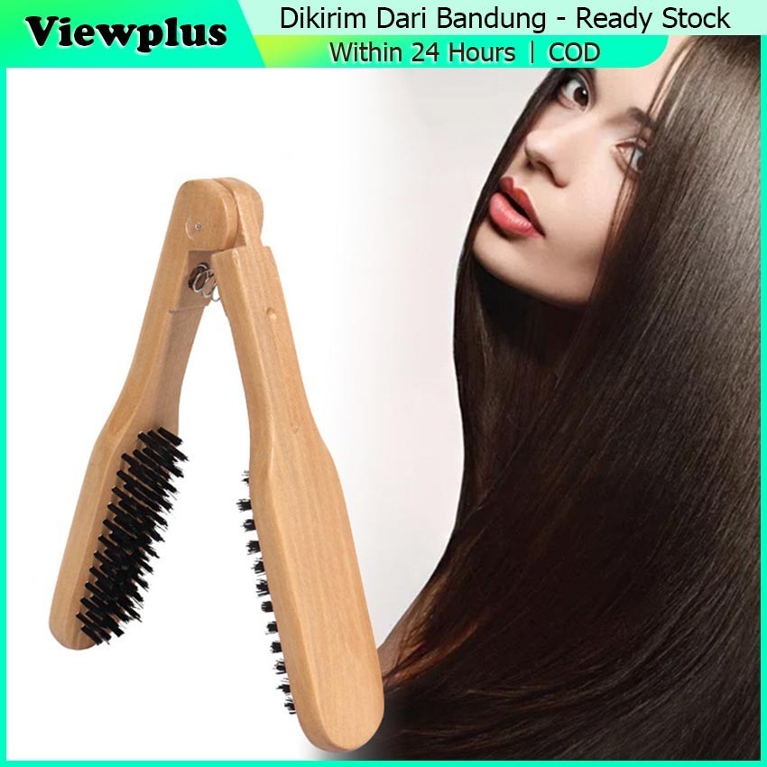 Sisir Catok Kayu / Sisir Pelurus Rambut Tanpa Listrik