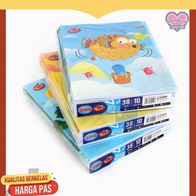 

BUKU TULIS SIDU 38 LEMBAR / BUKU TULIS SEKOLAH ( 1 PACK ISI 10Pcs )