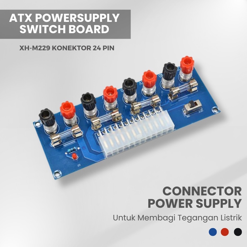 Terminal Desktop Power Supply PC ATX 24 Pin XH-M229 Transfer Adapter Board Modul Konverter