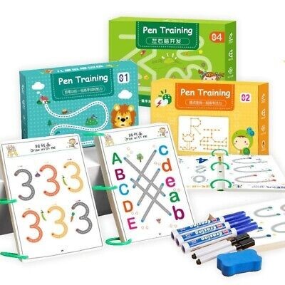 

MOS TRACING WORK BOOK [FREE 6 SPIDOL + PENGHAPUS] BUKU BELAJAR ANAK REUSABLE ACTIVITY MAGIC EDUKASI