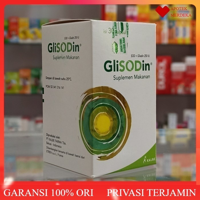 vitamin glisodin 30 kapsul / antioksidan alami
