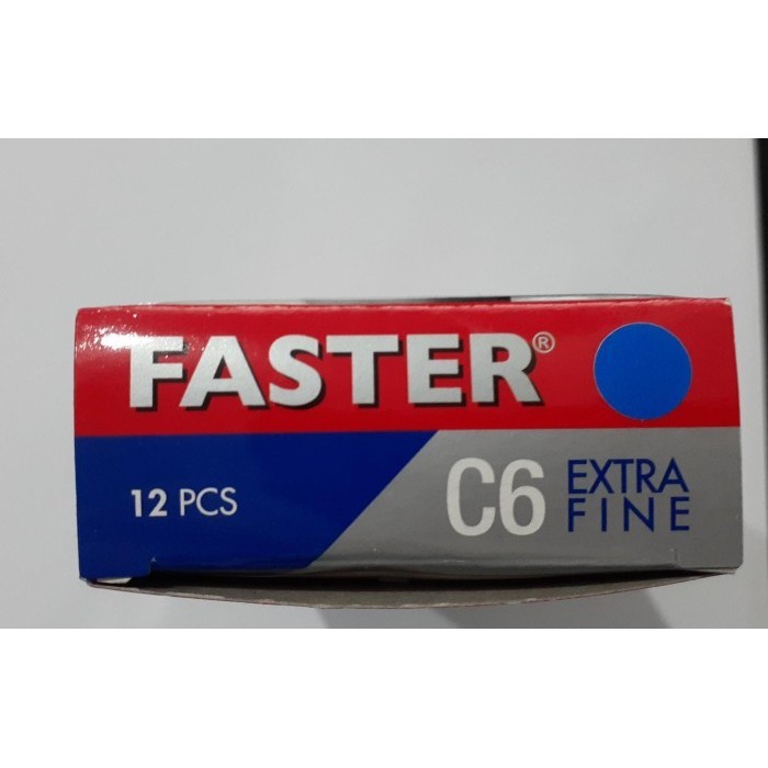 

promo ✨ -Pulpen Faster C6 (isi 12 buah) - Hitam, Lusin