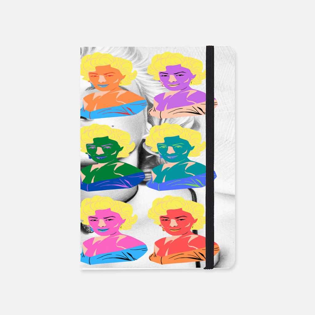 

Soft Cover Notebook Self Potrait Marilyn Monroe