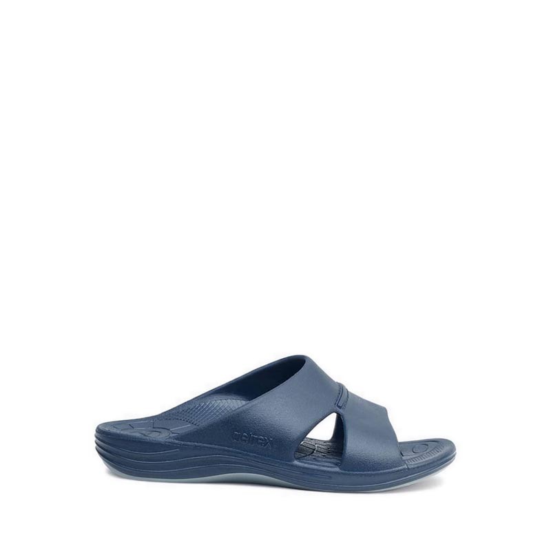 Aetrex Bali Orthotic Men's Slides - NAVY