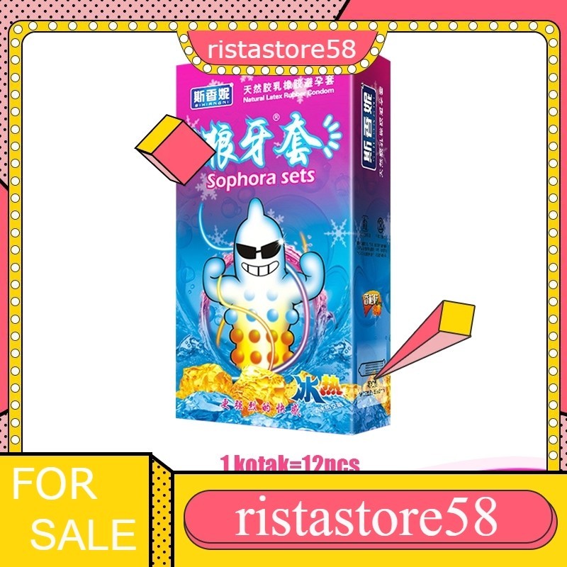 Kondom gerigii besar Kondom bergrigi Kondom gerigii kasar 12pc Box ringbergerigi sutra bergerigi kon