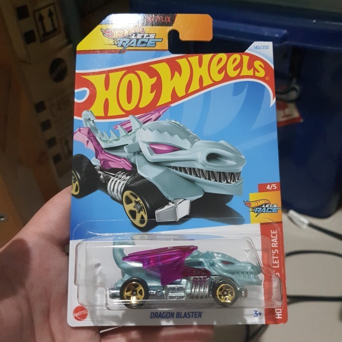 Hot Wheels Dragon Blaster Gray Grey Abu