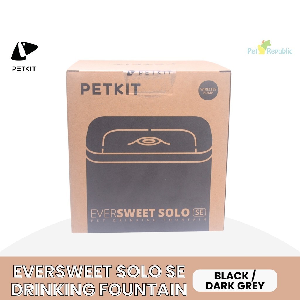 PETKIT Tempat Minum Hewan Solo SE Smart Drinking Fountain Black