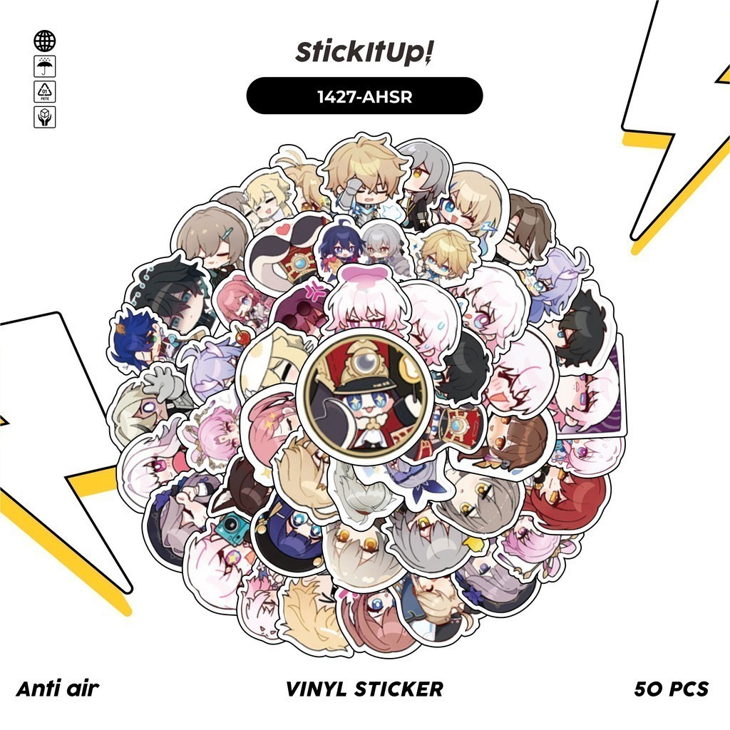 

COD✨ 100 Pcs Stiker Honkai Star Rail Lucu Anti Air Untuk Dekorasi Notebook Sepeda Skateboard Handphone DIY