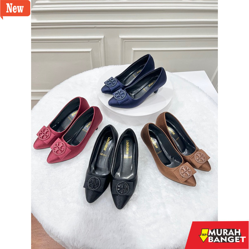 shopee haul sepatu heels wanita Louisdear Sepatu Heels Wanita 3 cm P42